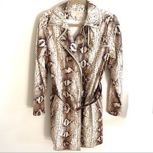 MICHAEL Michael Kors Snake Print Coat  Size 2
